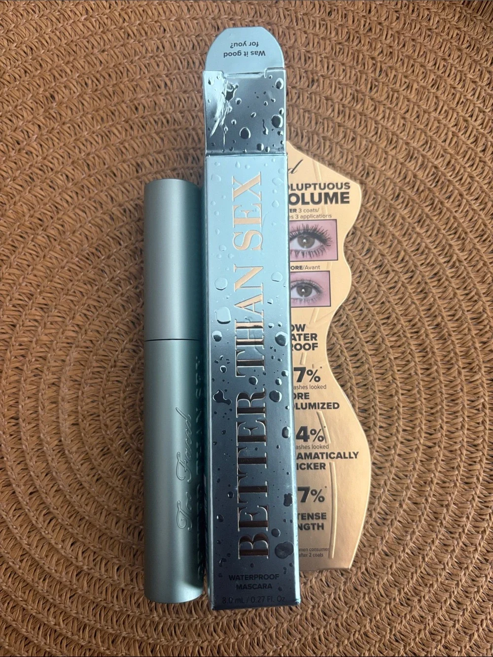 Too Faced Better Than Sex Waterproof Mascara - NEVER USED